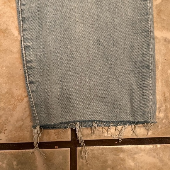 NWT Madewell The High-Rise Slim Crop Boyjean Fitzgerald Wash Button Front W 36 - Picture 8 of 13